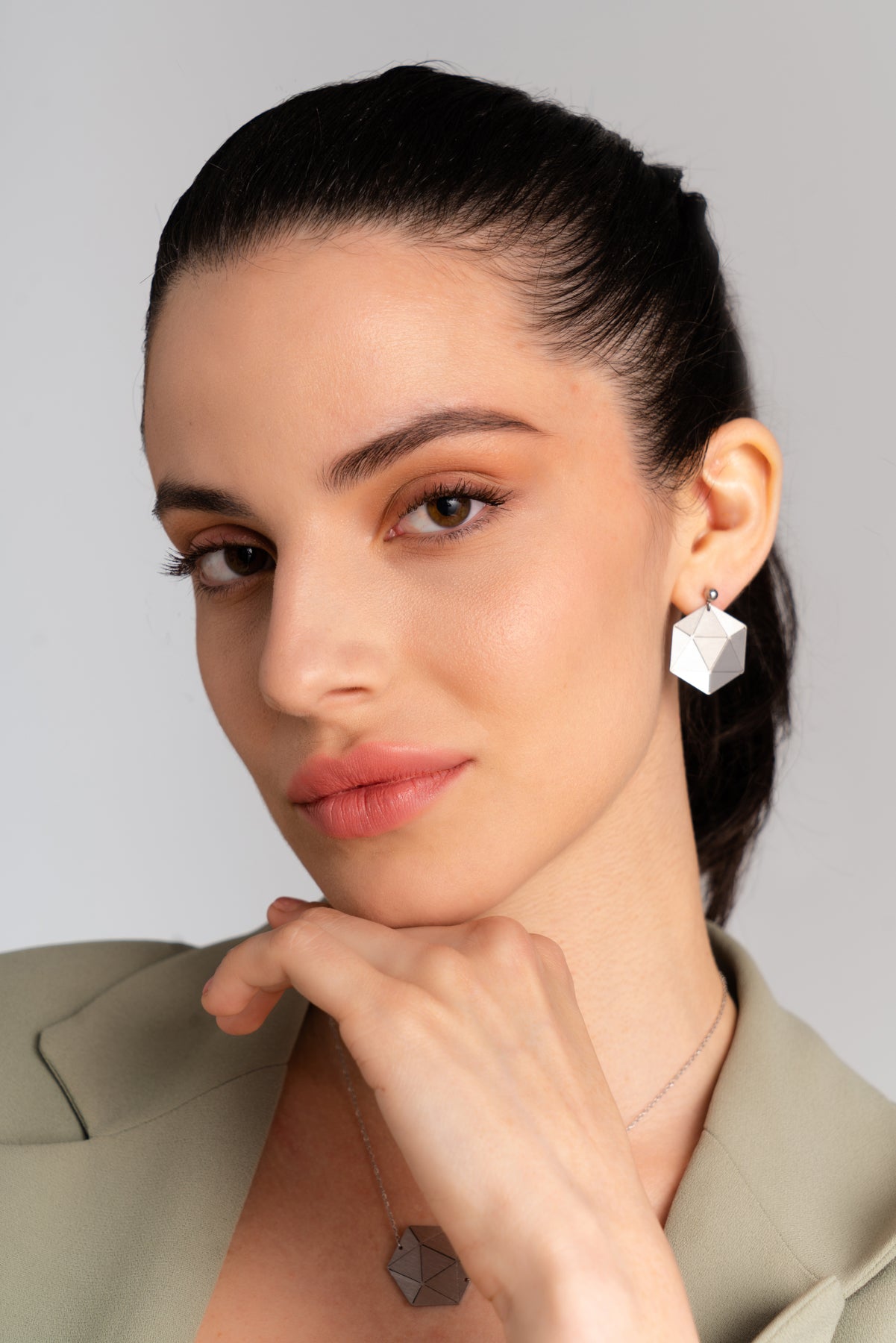 Origami Polygon Earrings