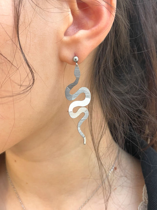 Origami Snake Earrings