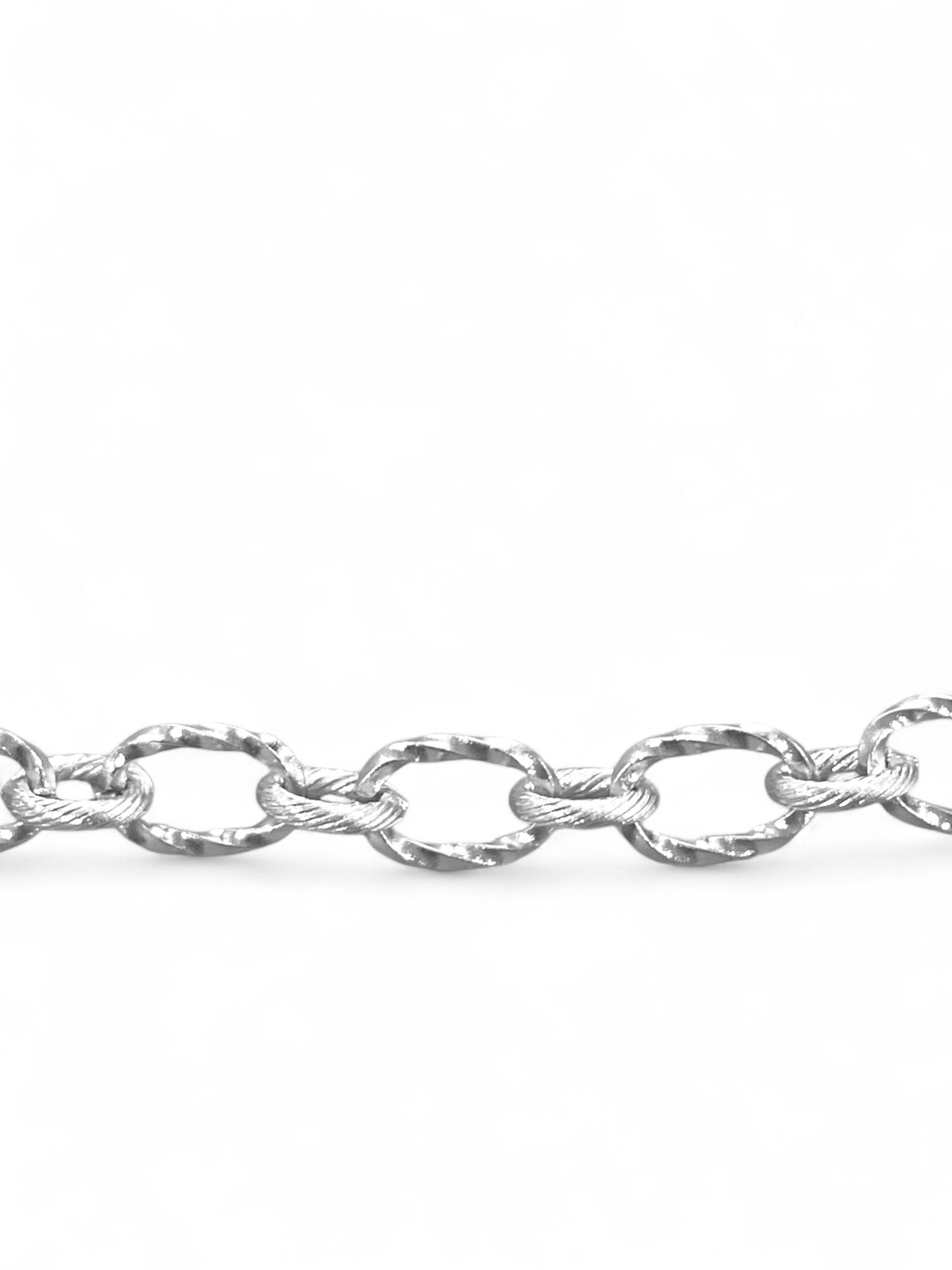 Bracelet Steel Chain Oval Twisted Links