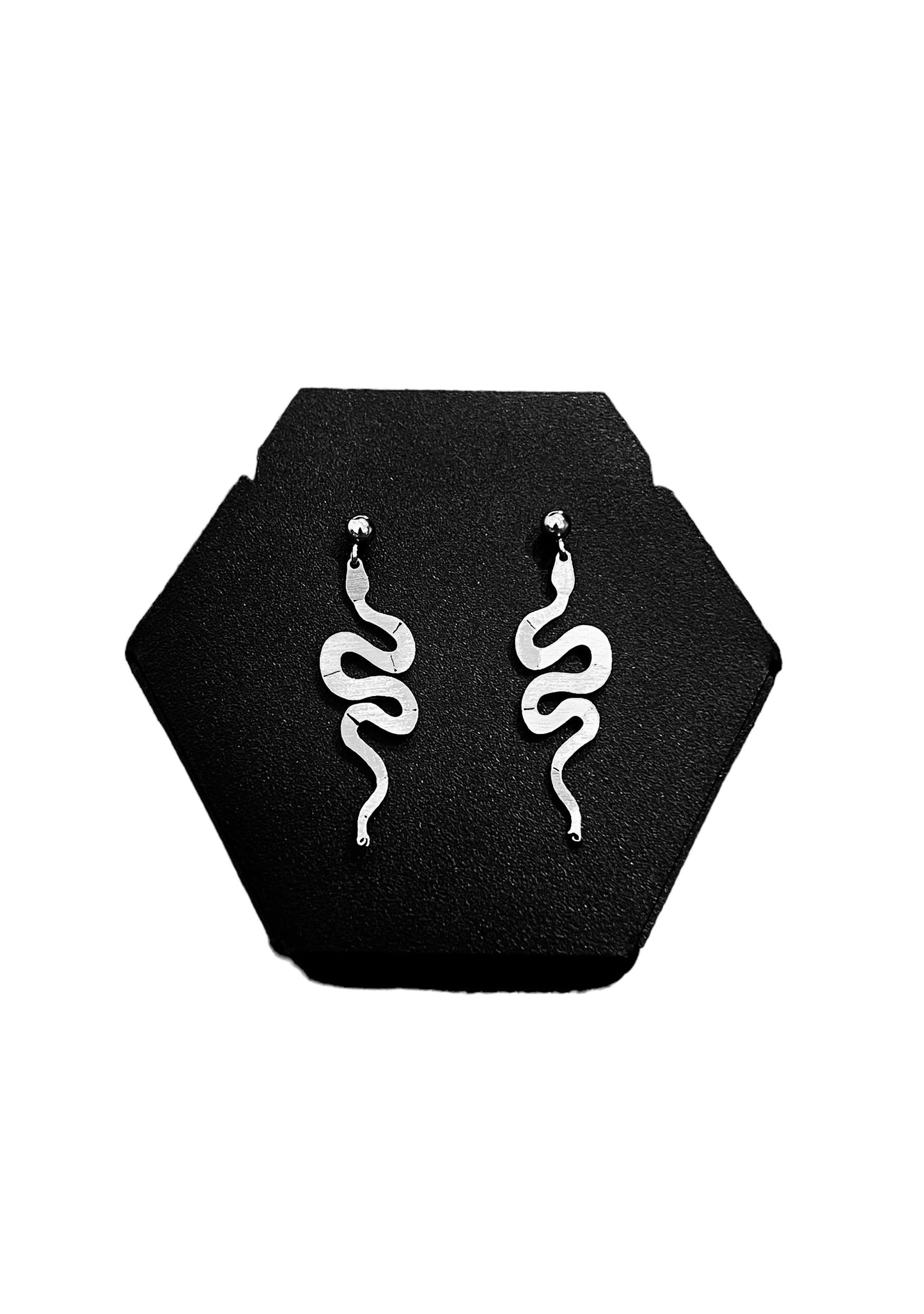 Origami Snake mini earrings