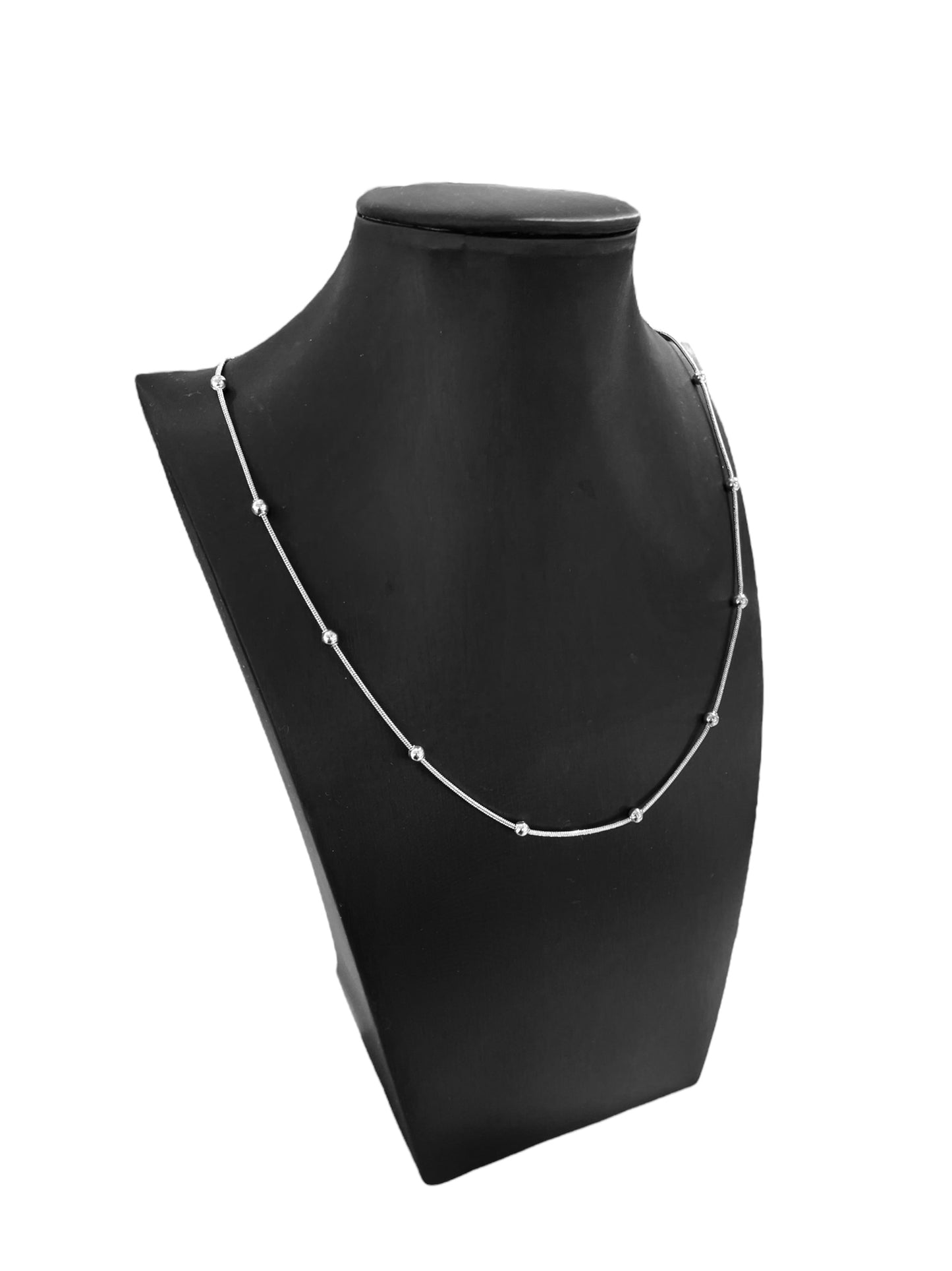 Necklace Steel Chain Snake 1.2mm with balls