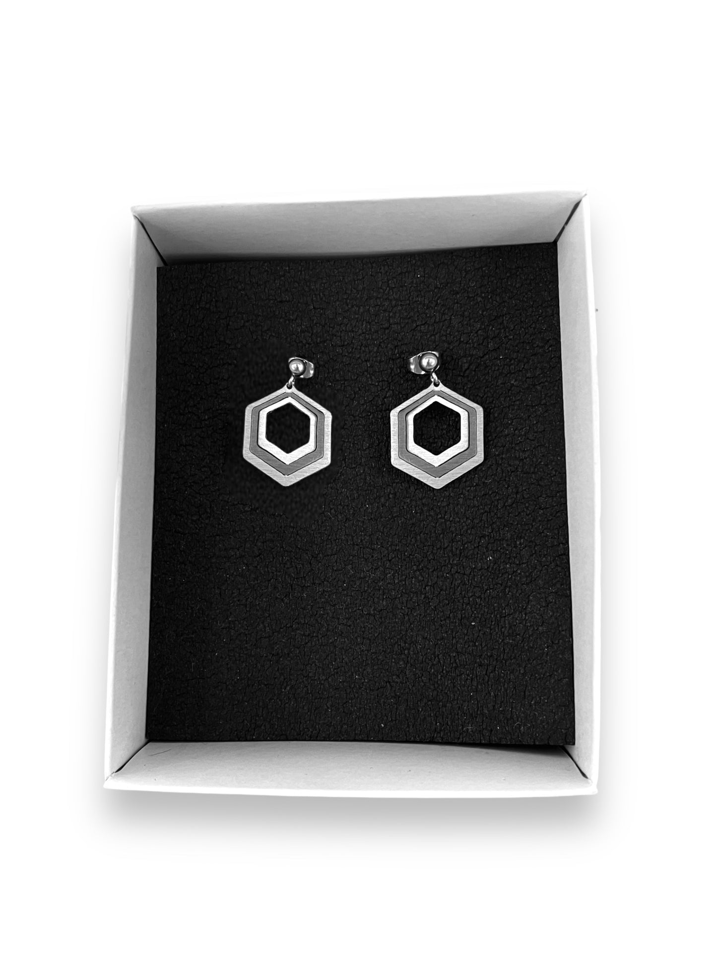 Illusion Hexagon Earrings