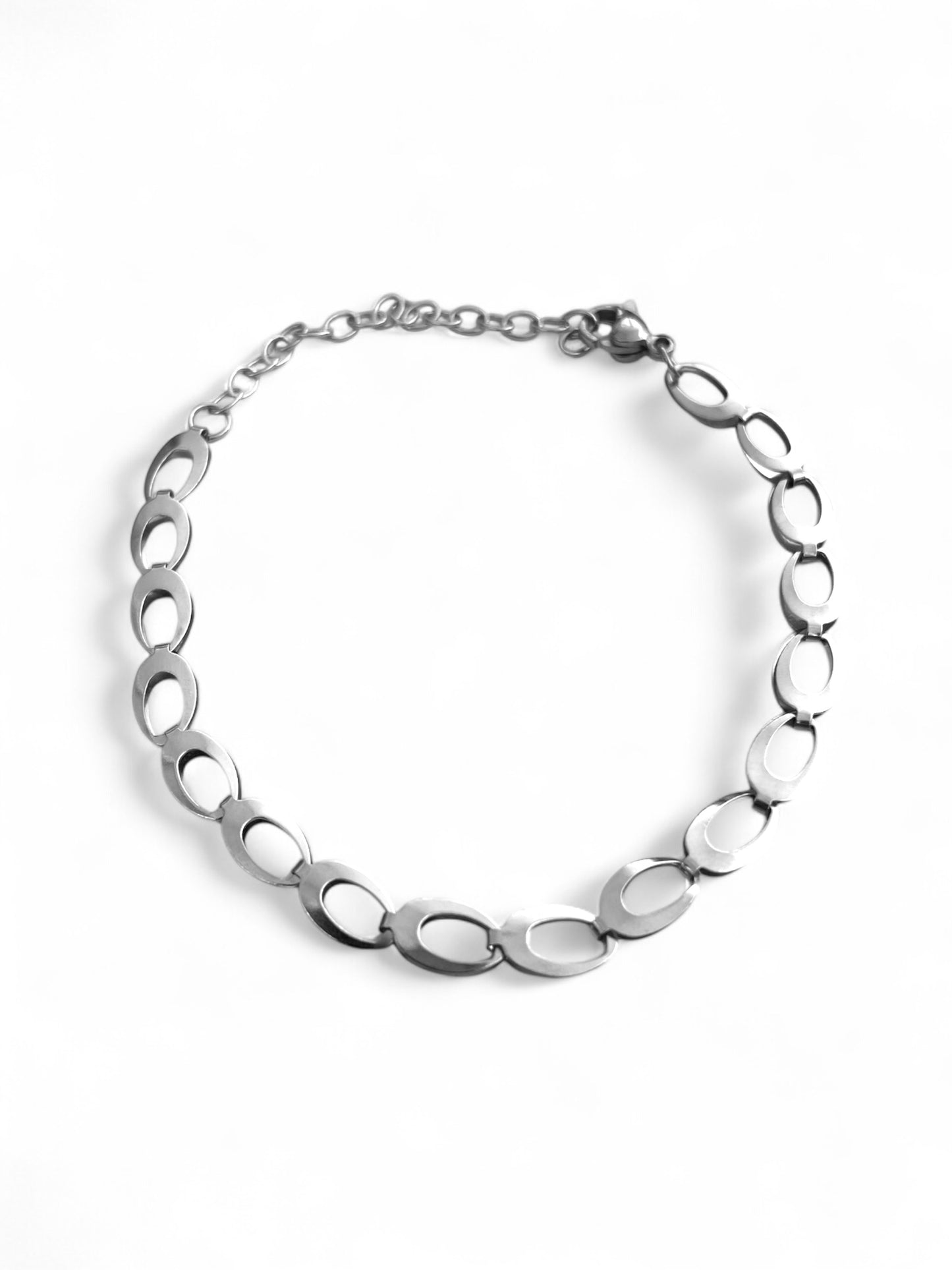 Ellipse Steel Chain Bracelet