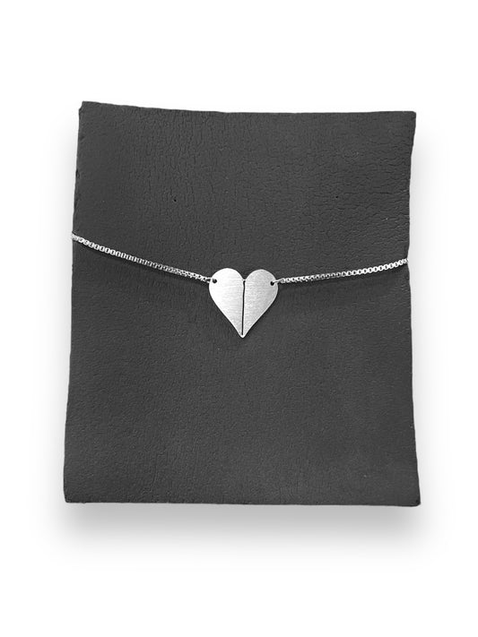 Βραχιόλι με αλυσίδα Origami Heart