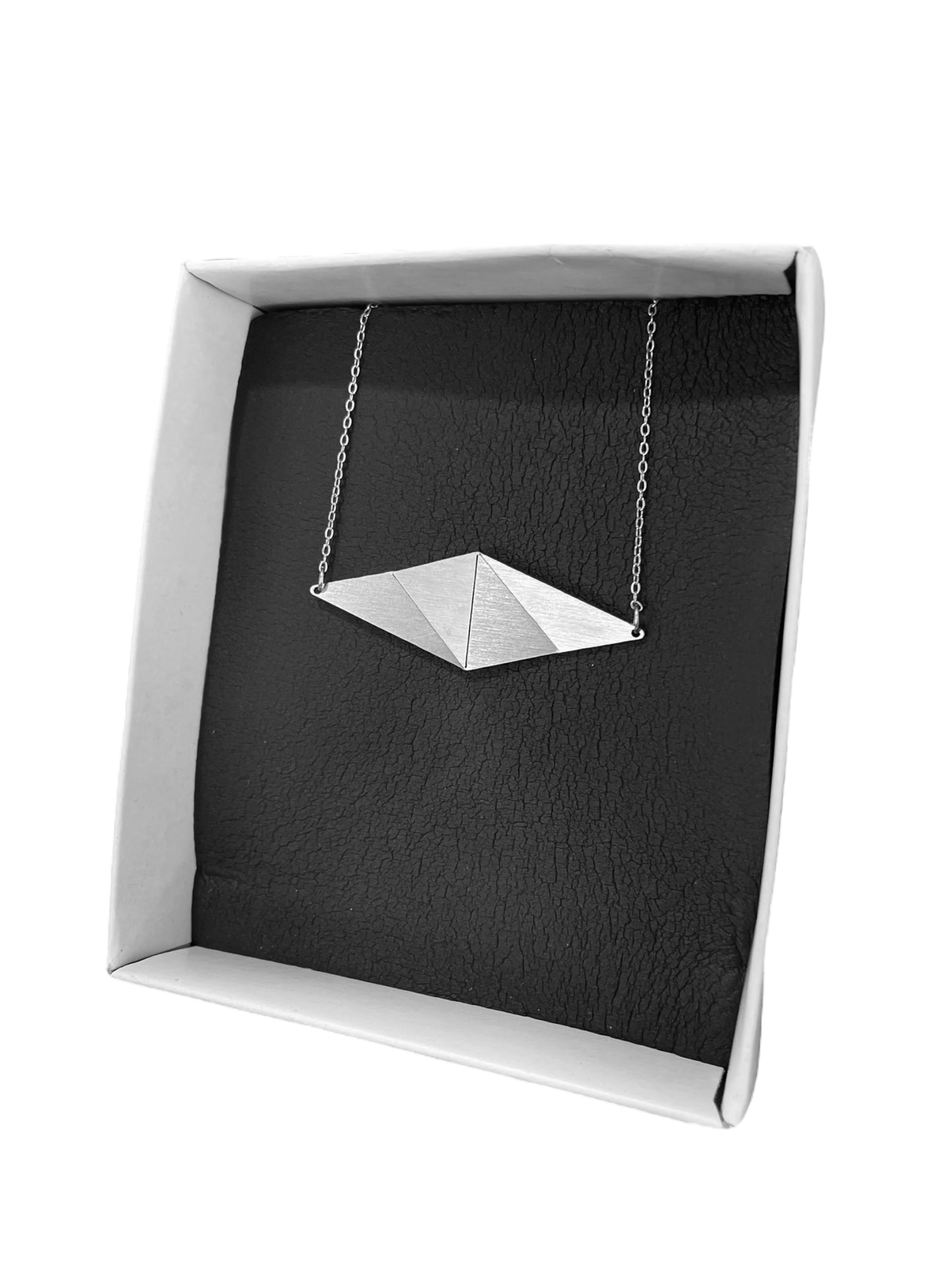 Κολιέ με αλυσίδα Origami Rhombus