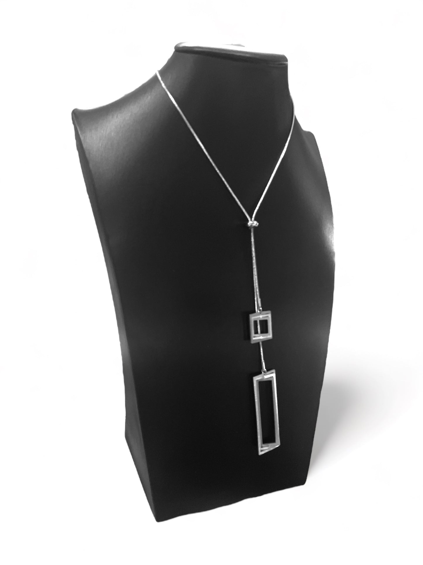 Double Adjustable Steel Pendant Illusion Squares