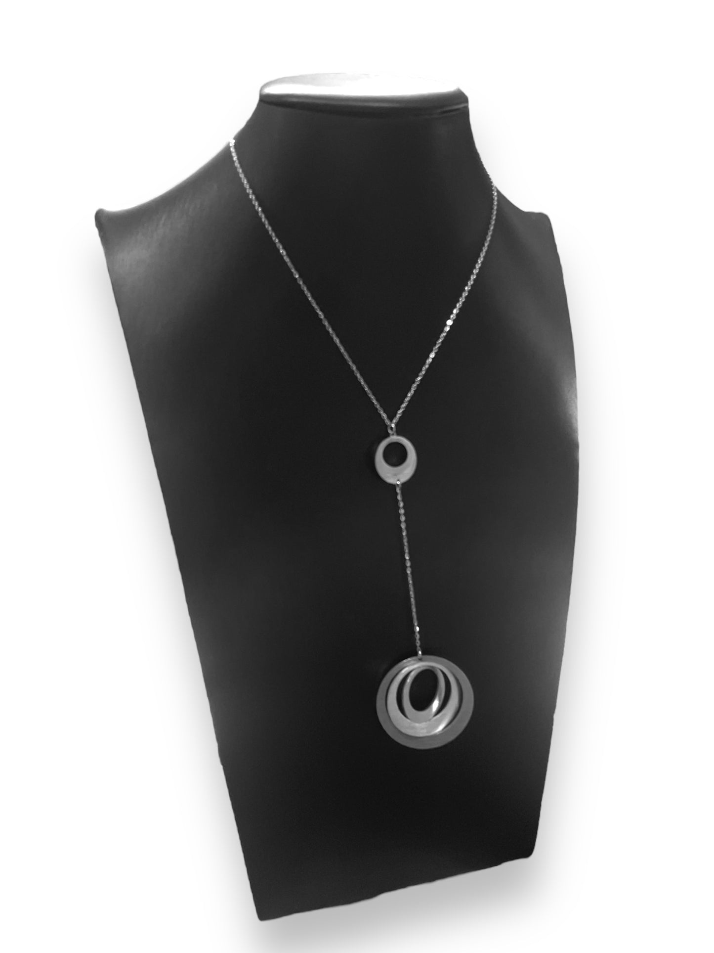 Double Elegant Circles Pendant