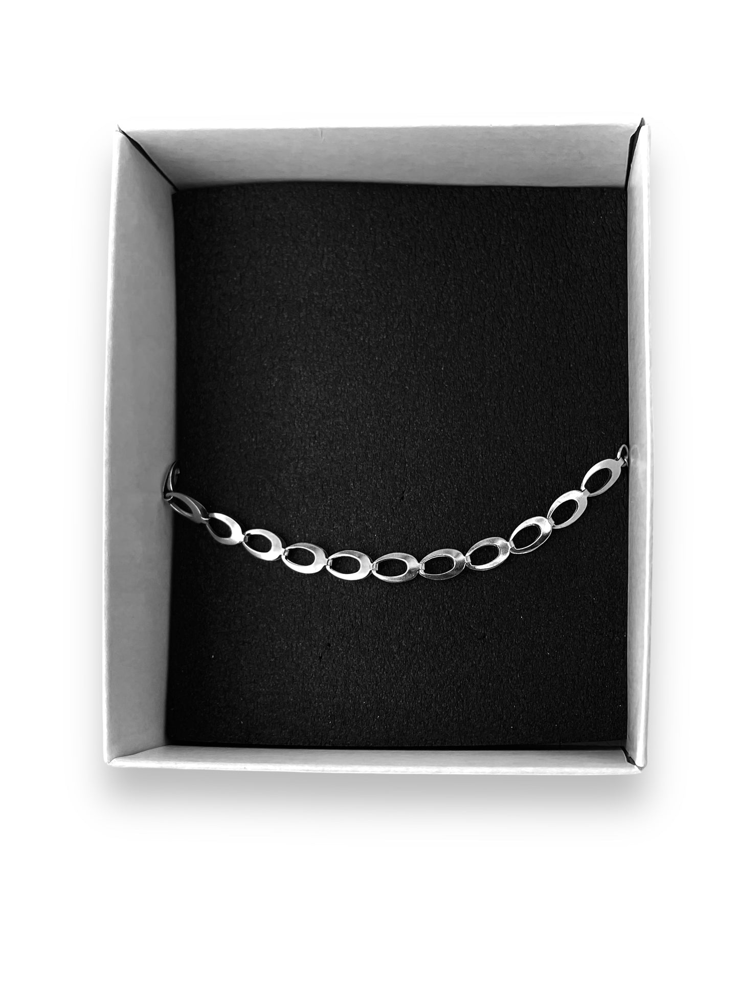 Ellipse Steel Chain Bracelet