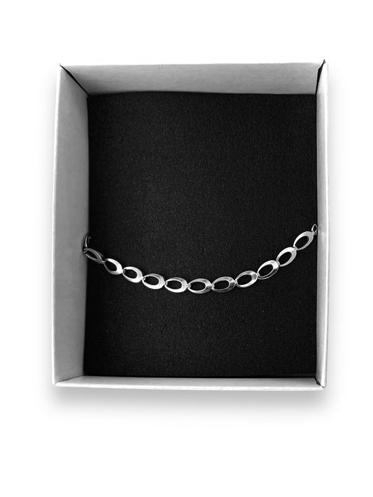 Ellipse Steel Chain Bracelet