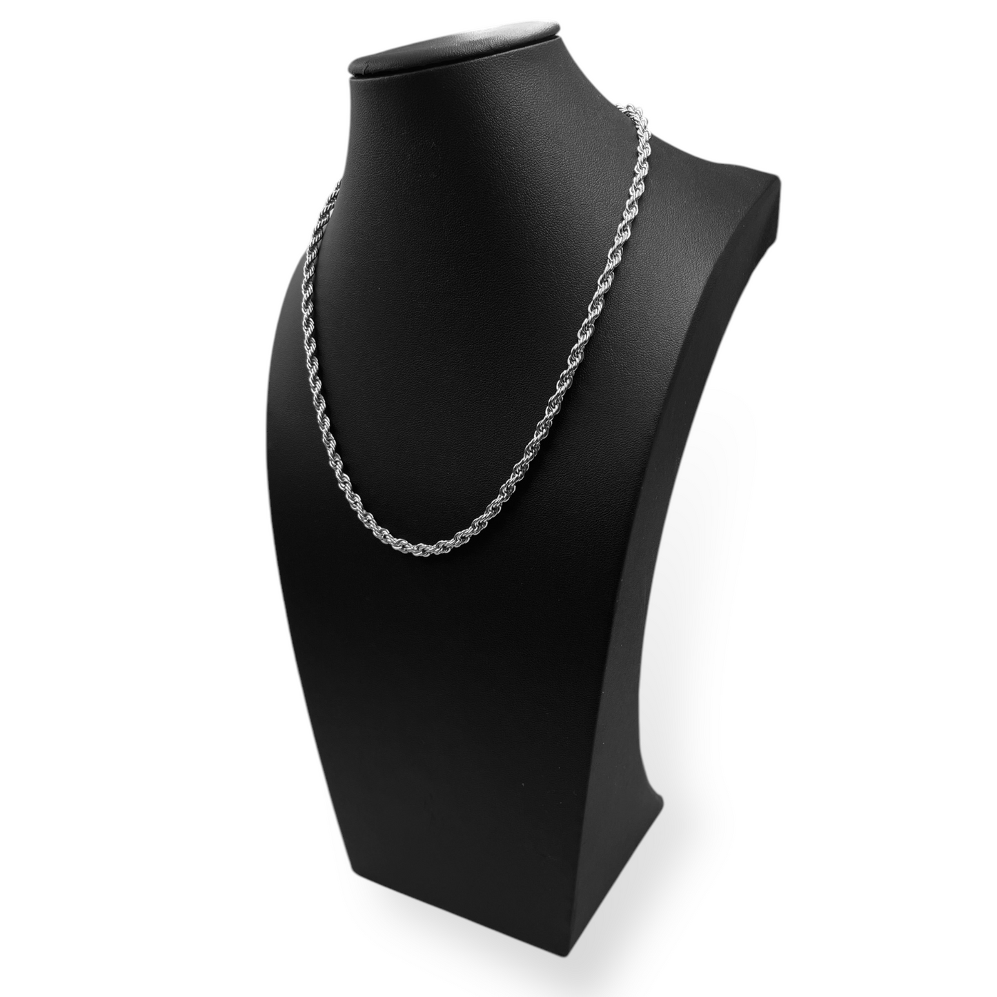 Necklace Steel Twist Chain 4mm