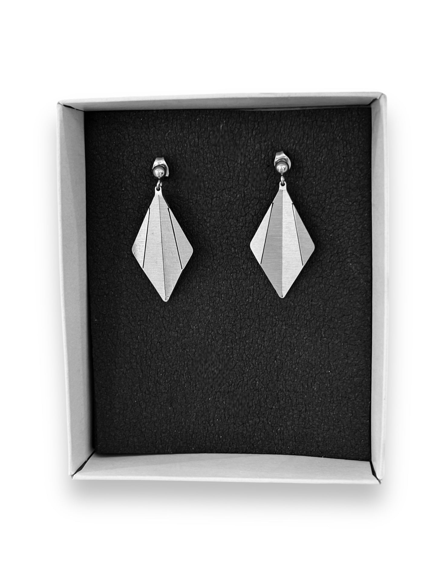 Origami Abstract Shell Earrings 3