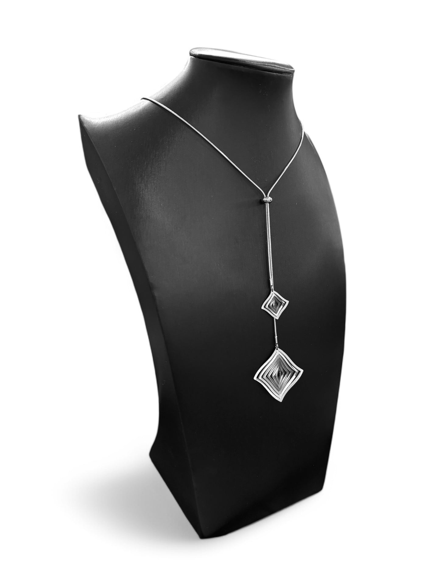 Double Adjustable Steel Pendant Illusion Squares