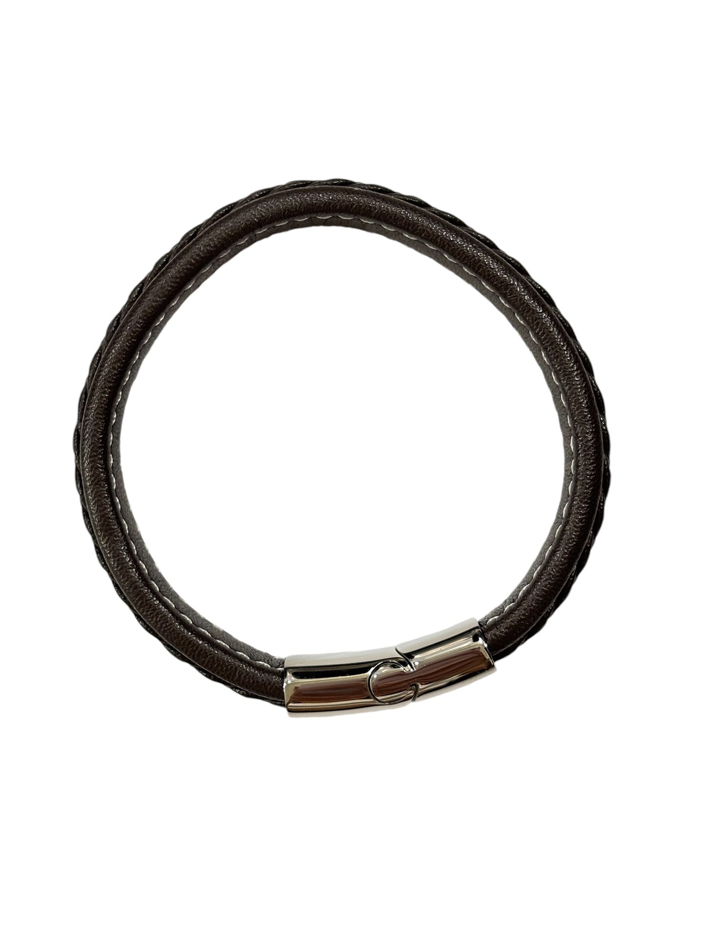 Men's Brown Leather XL Bracelet