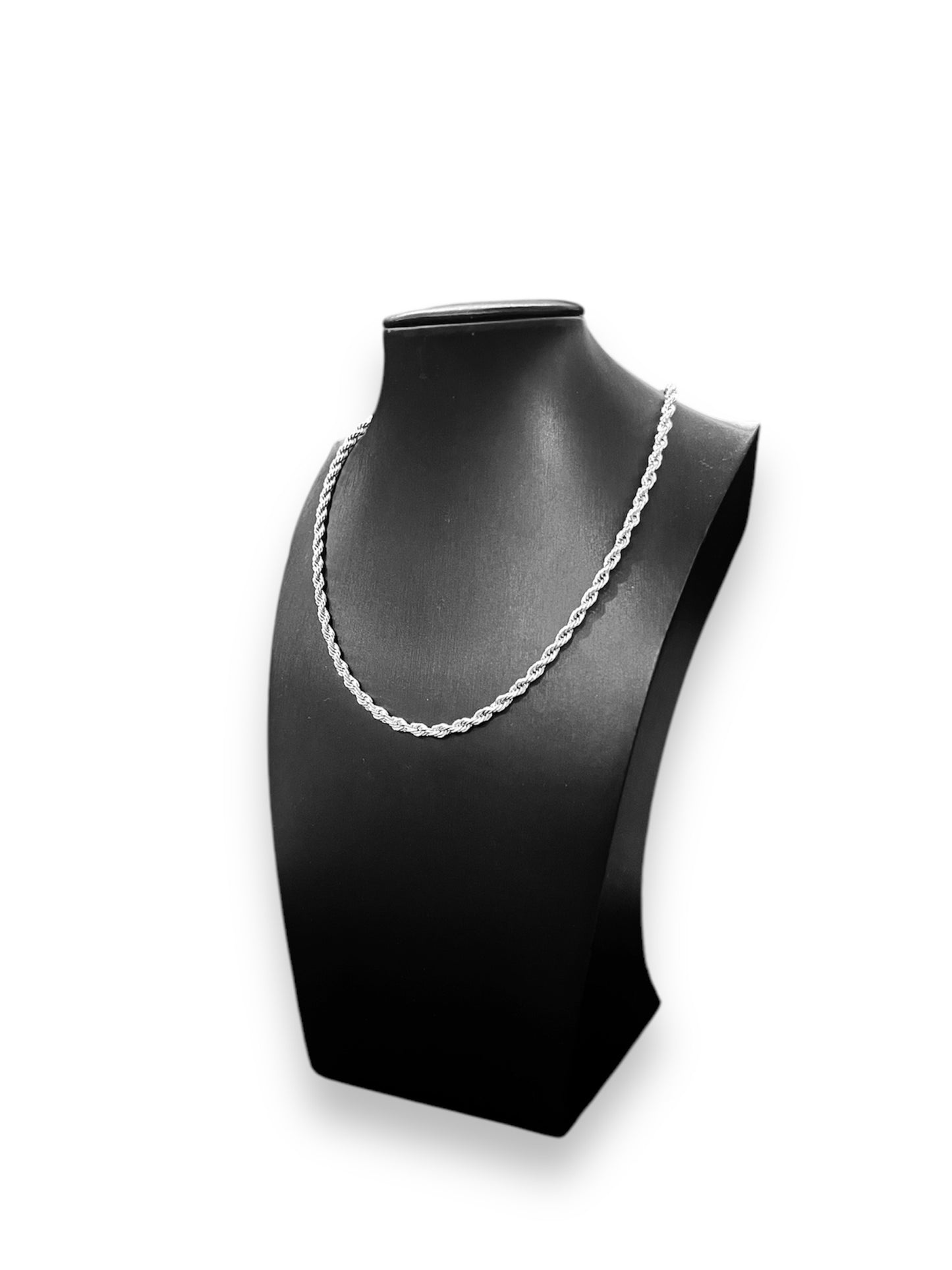 Necklace Steel Twist Chain 4mm
