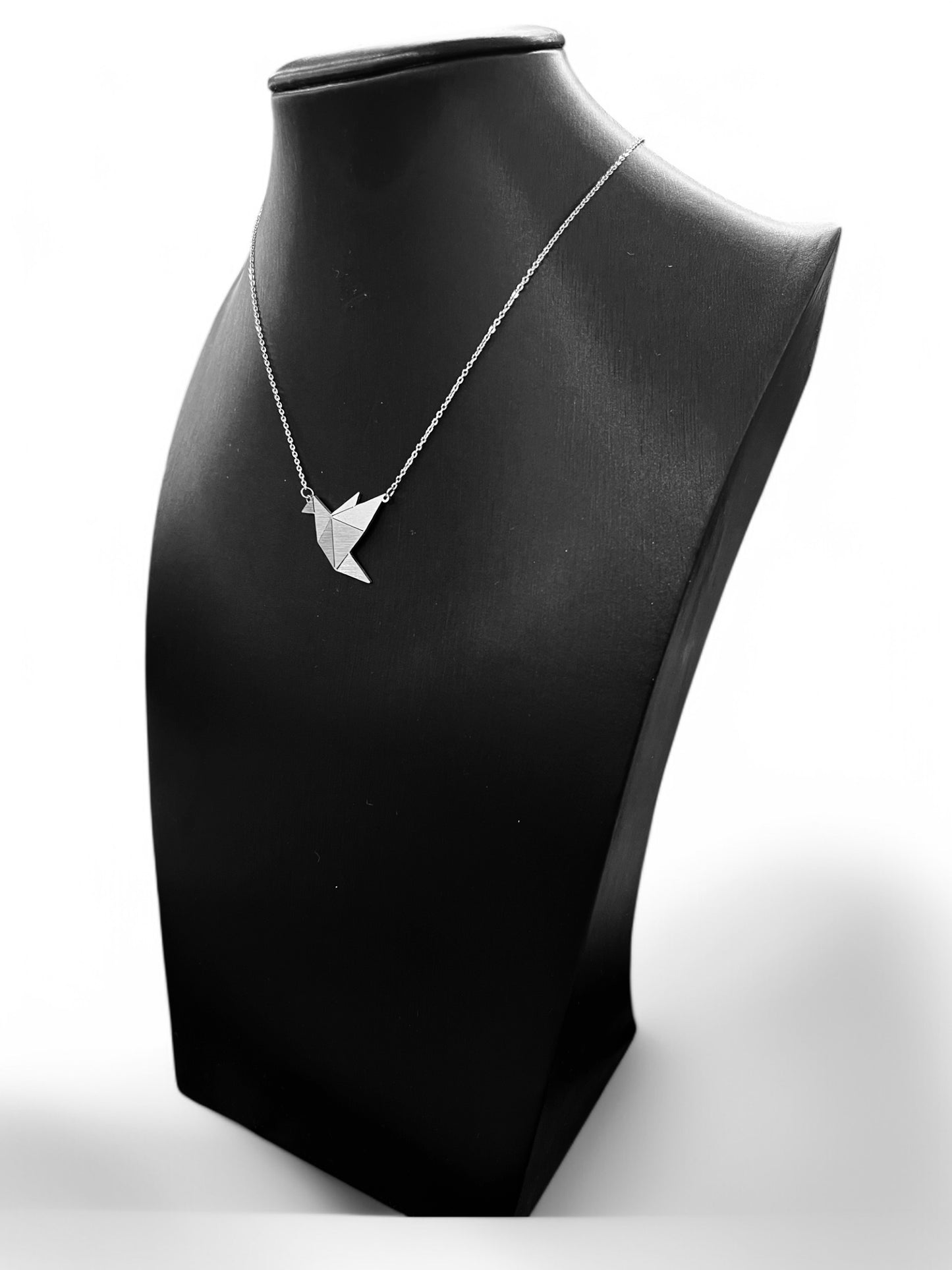 Κολιέ με αλυσίδα Origami Bird