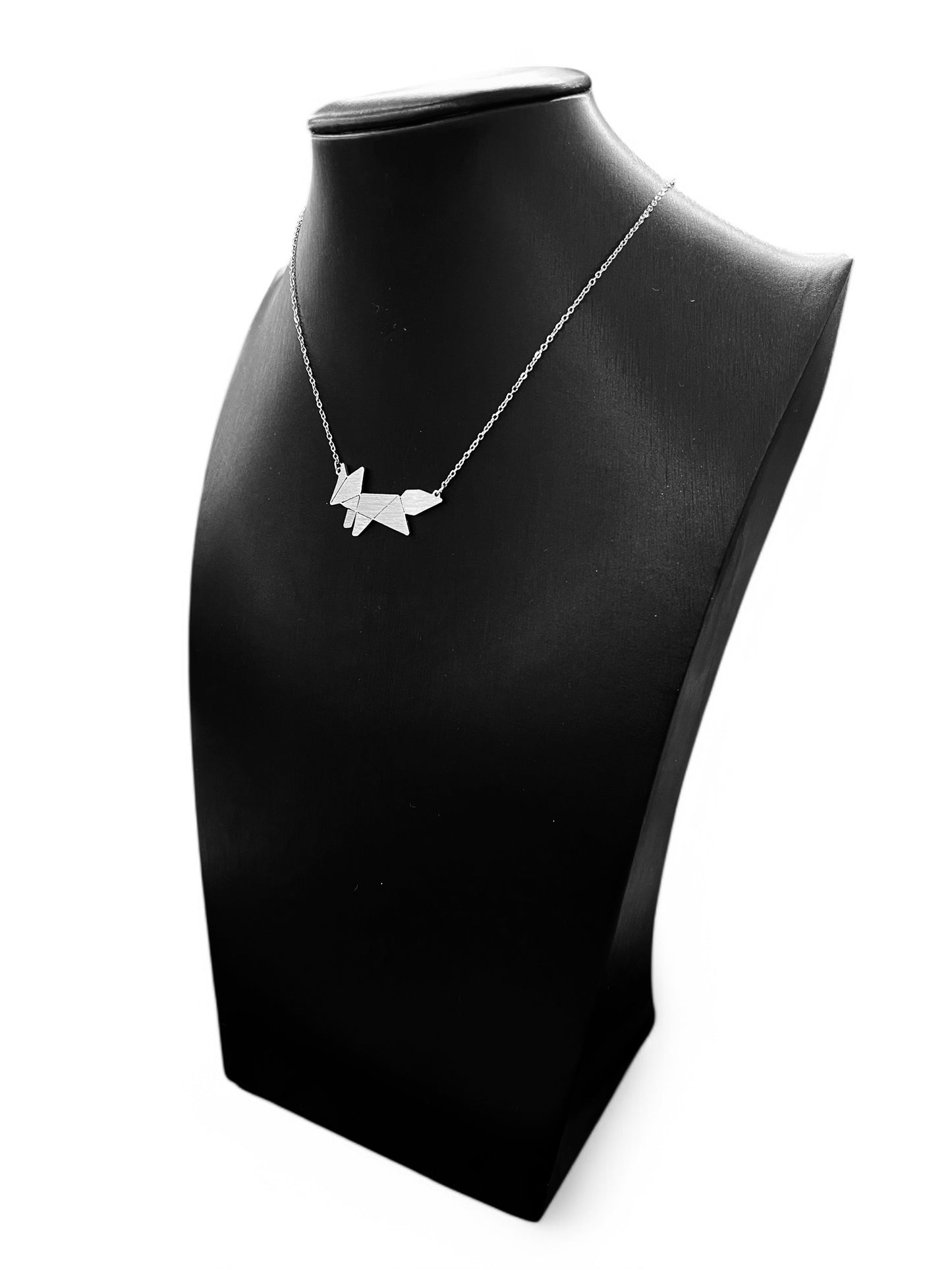 Origami Fox chain necklace