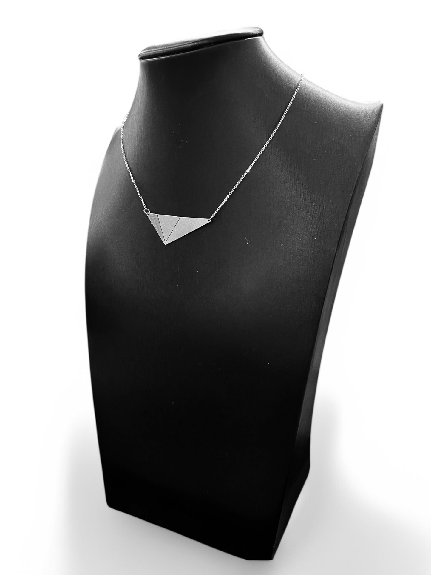 Origami Triangle Chain Necklace