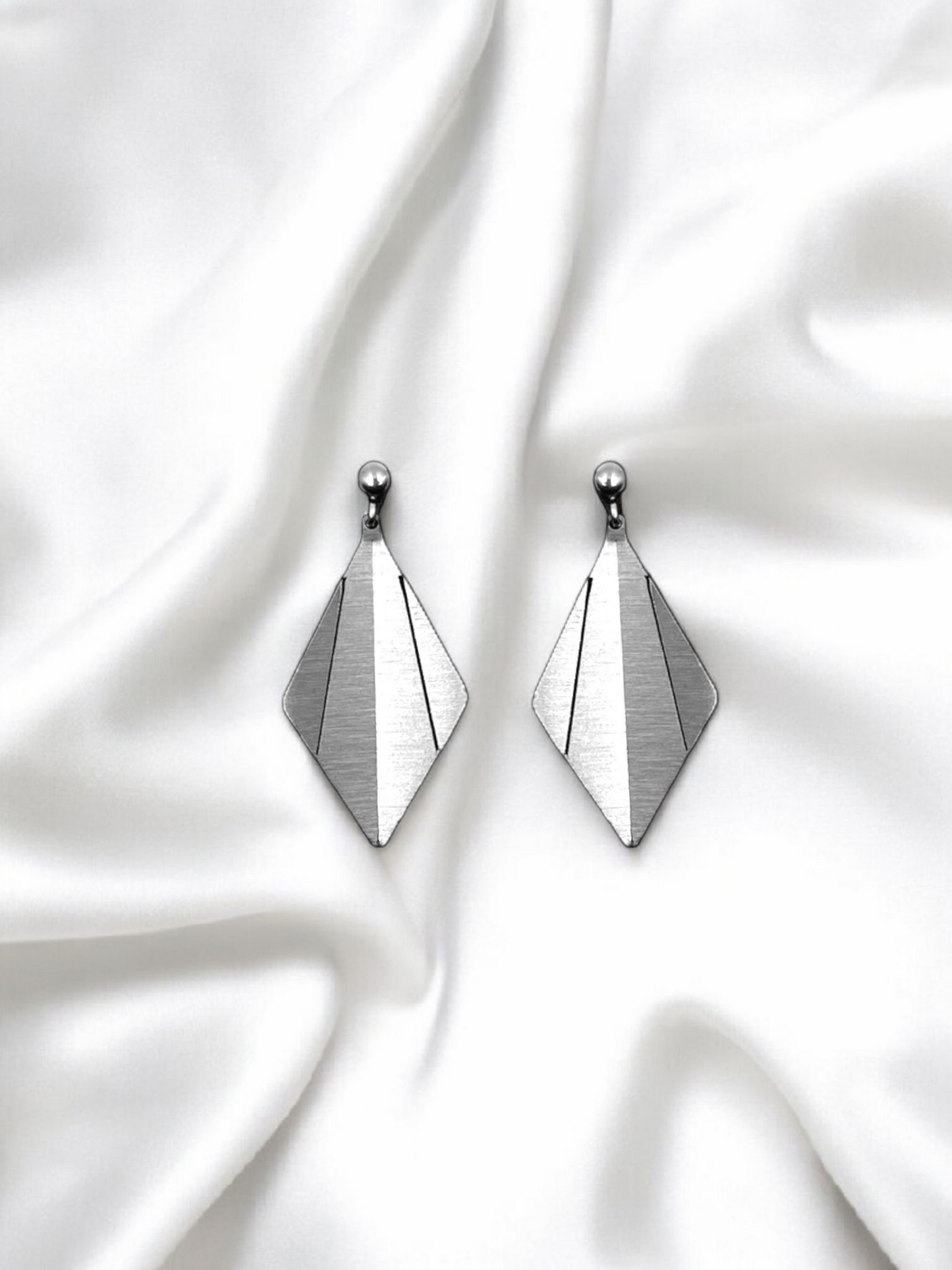 Origami Abstract Shell Earrings 3