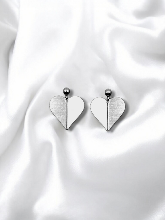 Σκουλαρίκια Origami Split Hearts mini