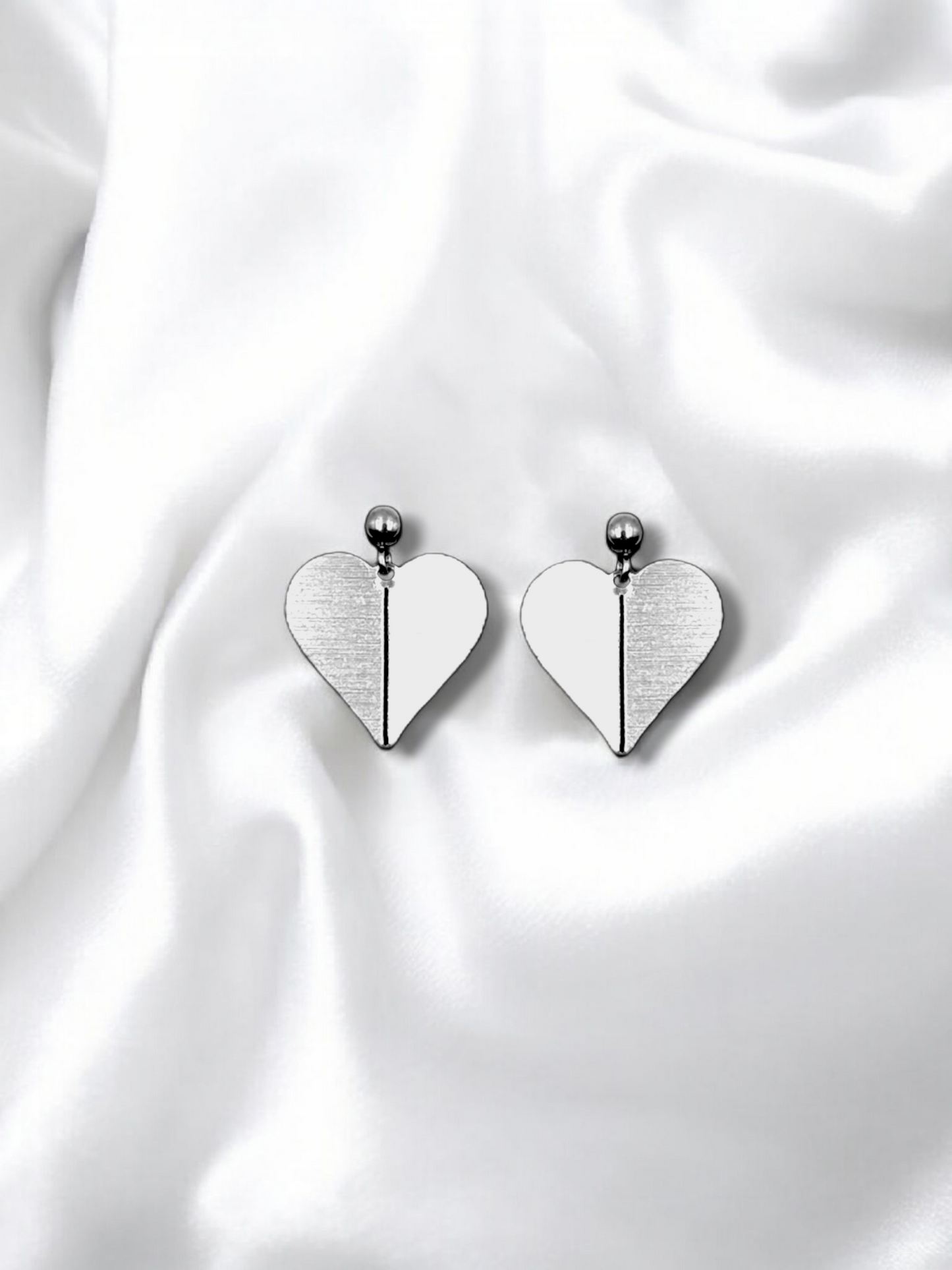 Σκουλαρίκια Origami Split Hearts mini