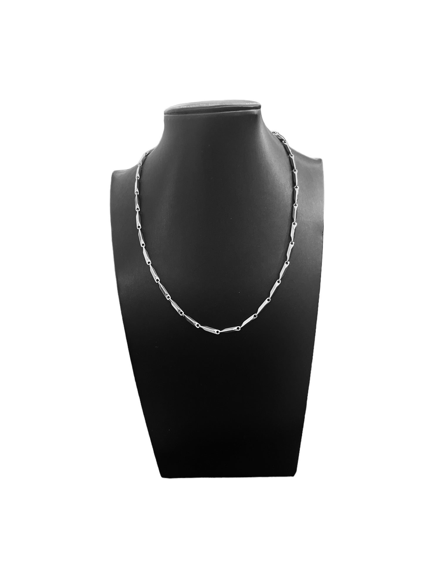 Steel Bar Chain Necklace