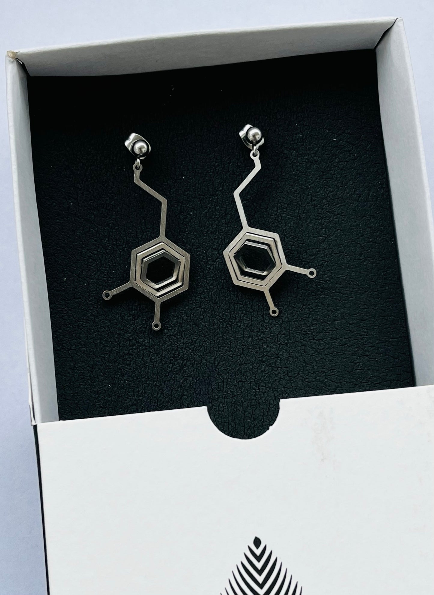 Illusion Dopamine Molecule Earrings