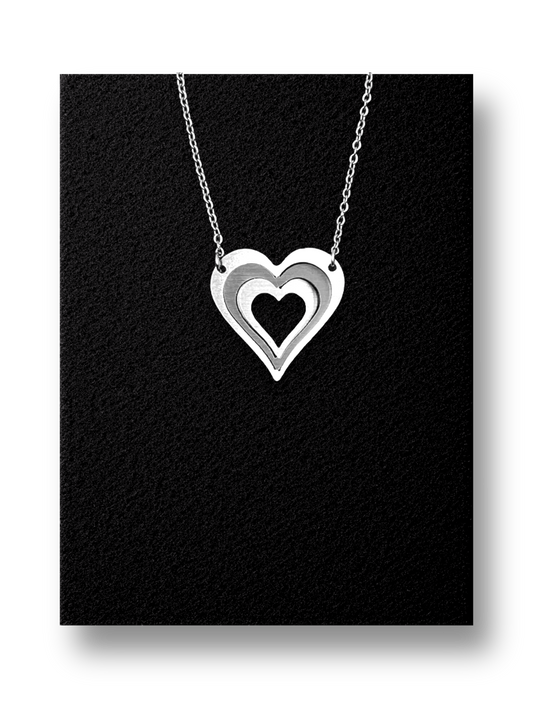 Κολιέ με αλυσίδα Illusion Love Heart mini