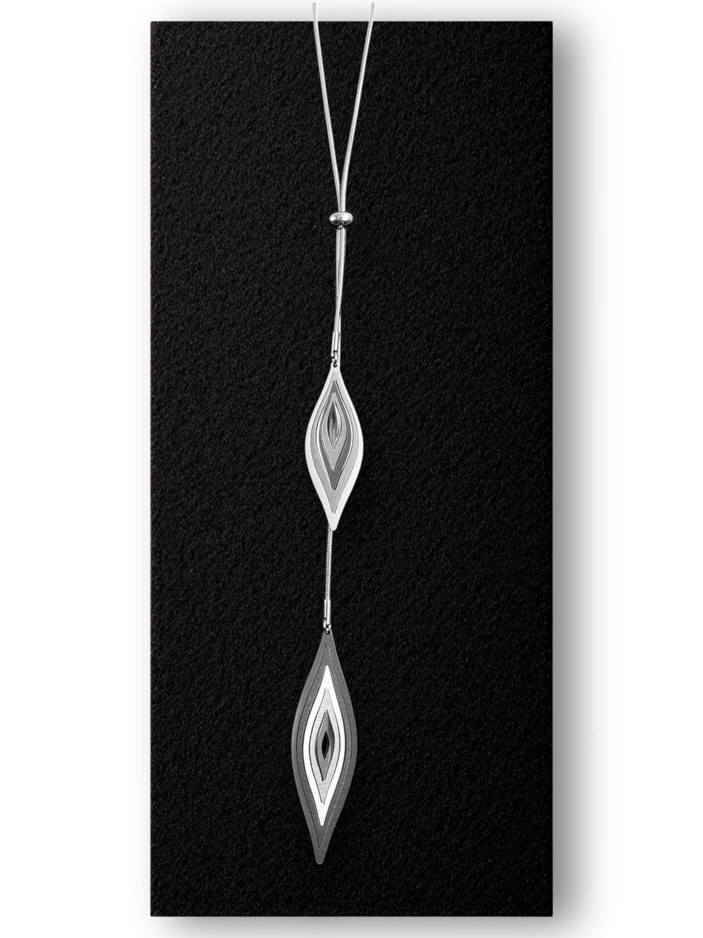 Double Adjustable Steel Pendant Illusion Leafs