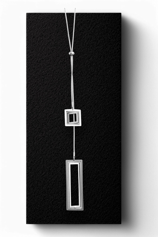 Double Adjustable Steel Pendant Illusion Squares