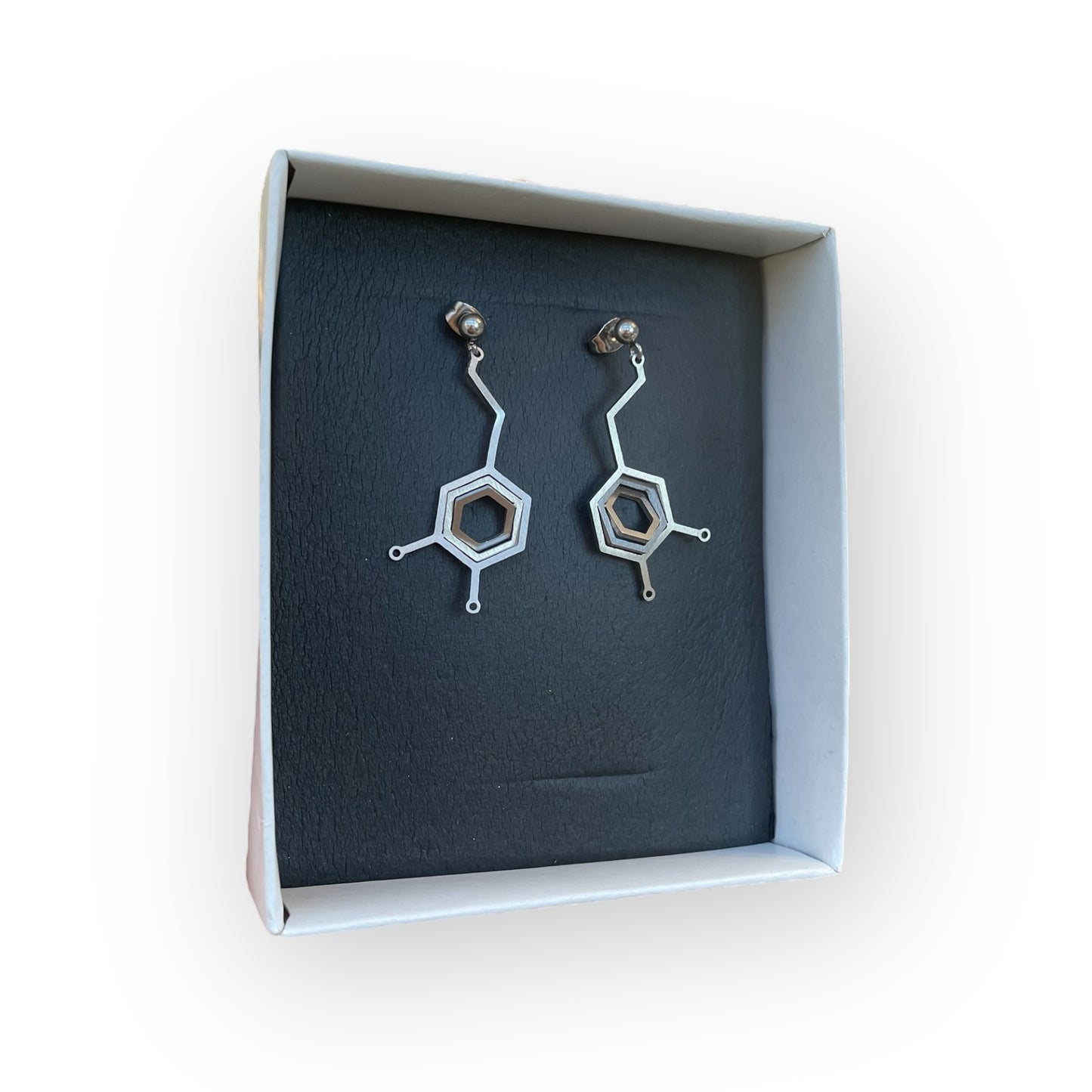 Illusion Dopamine Molecule Earrings
