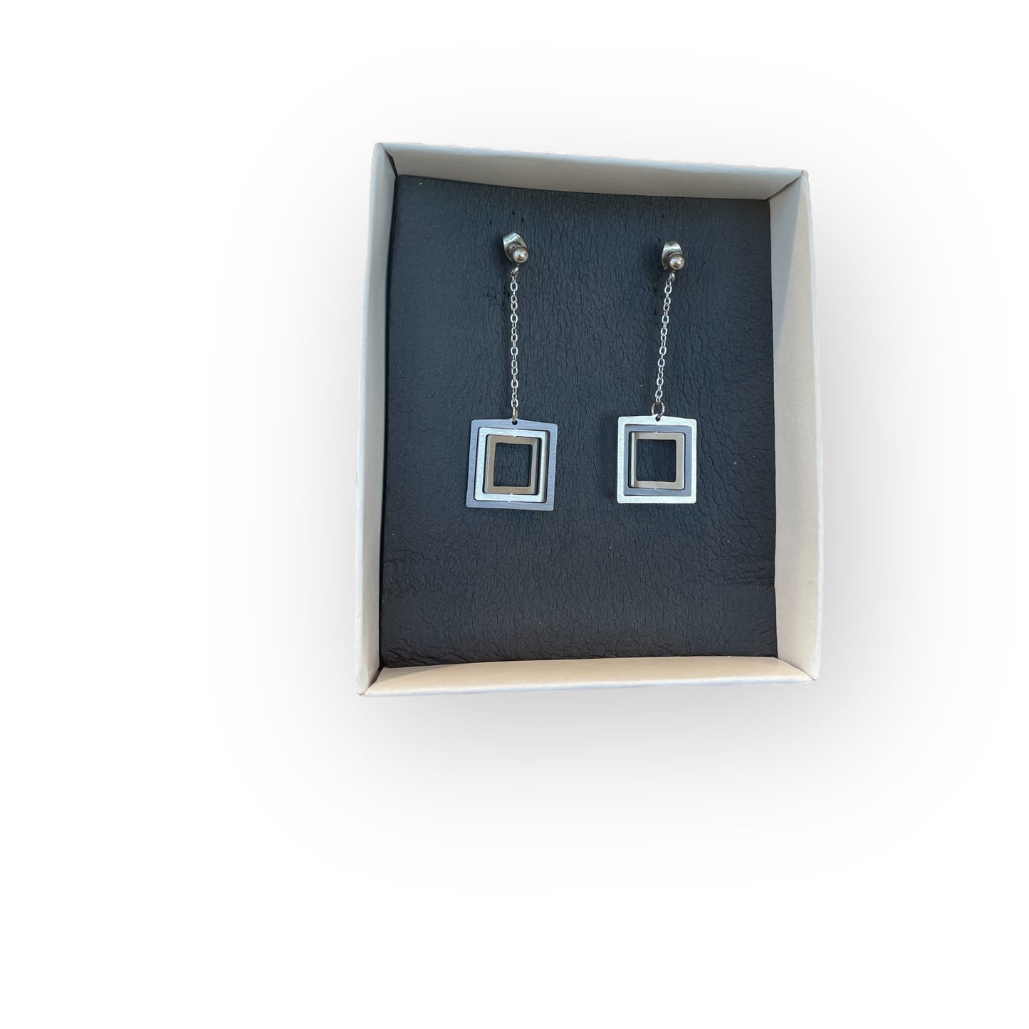 Illusion Falling Squares mini earrings
