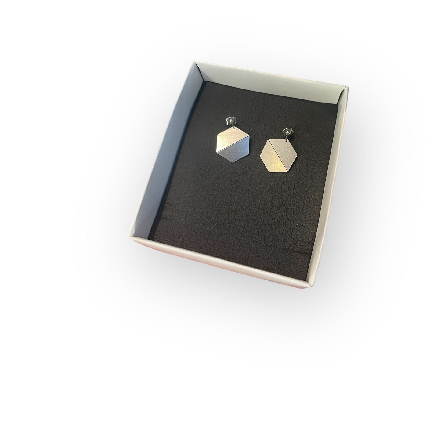 Elegant Origami Hexagon Earrings