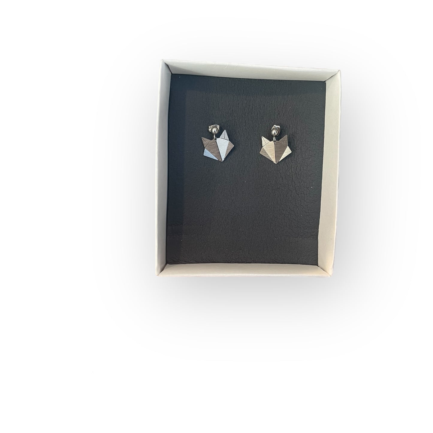 Σκουλαρίκια Origami Fox Head