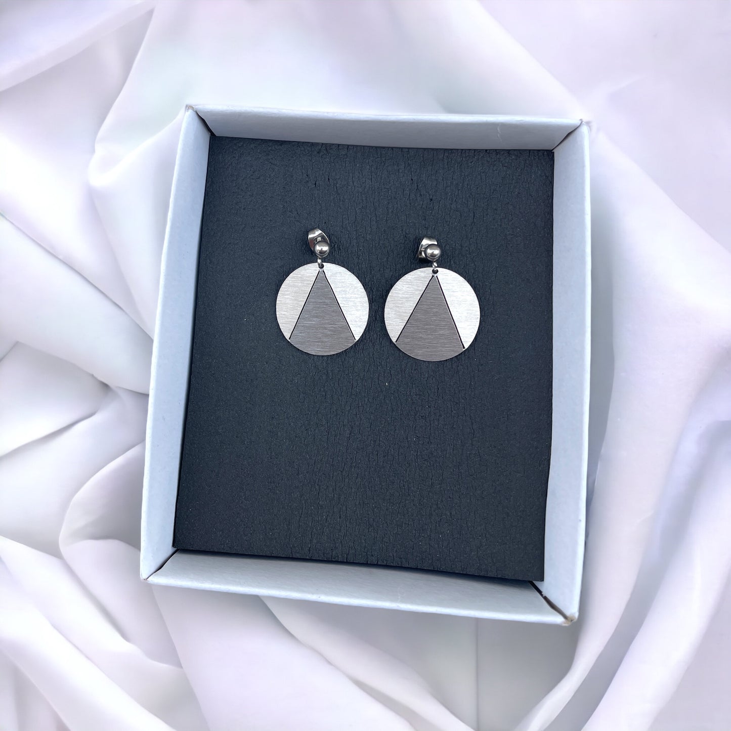 Origami Circle Earrings