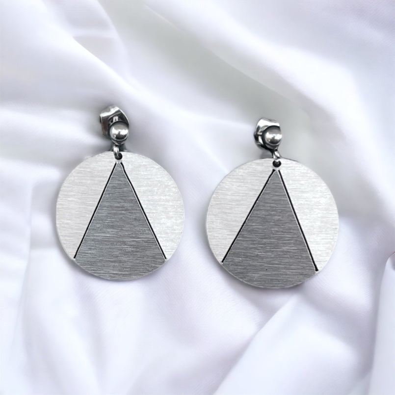 Origami Circle Earrings