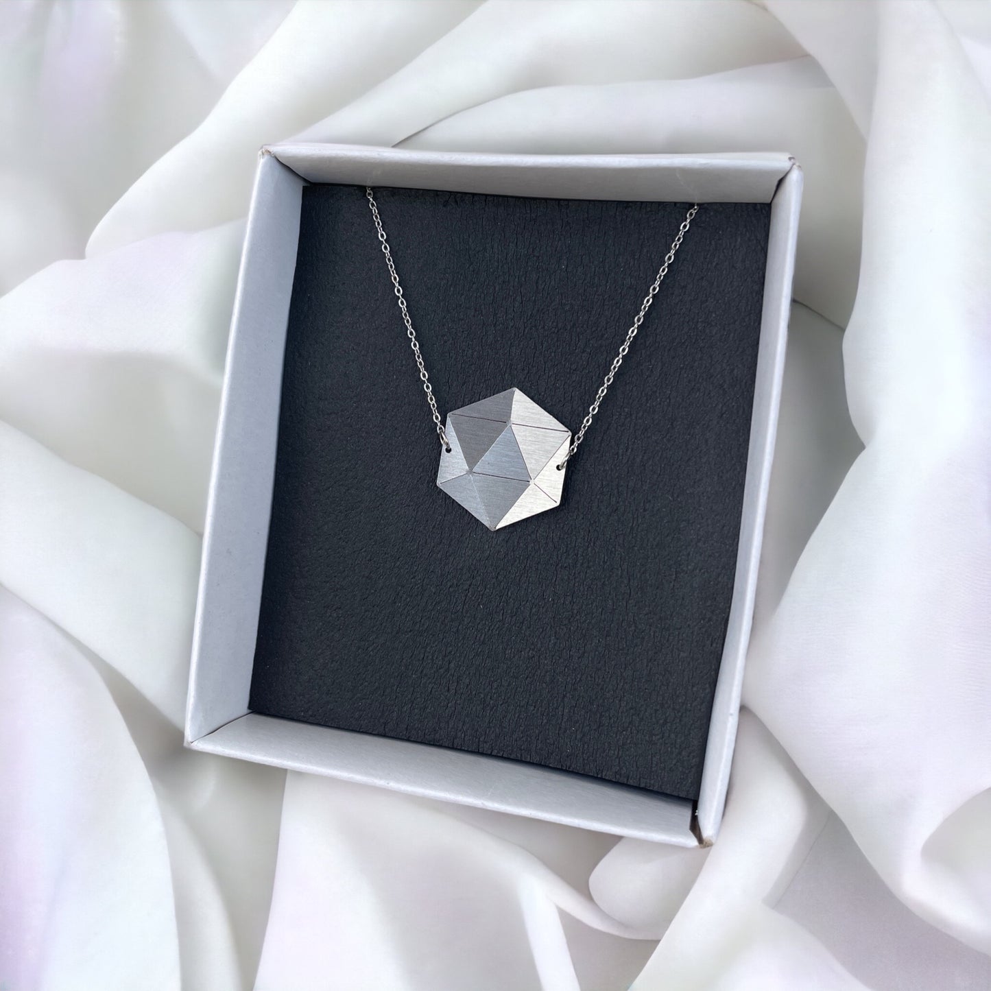 Origami Polygon Chain Necklace