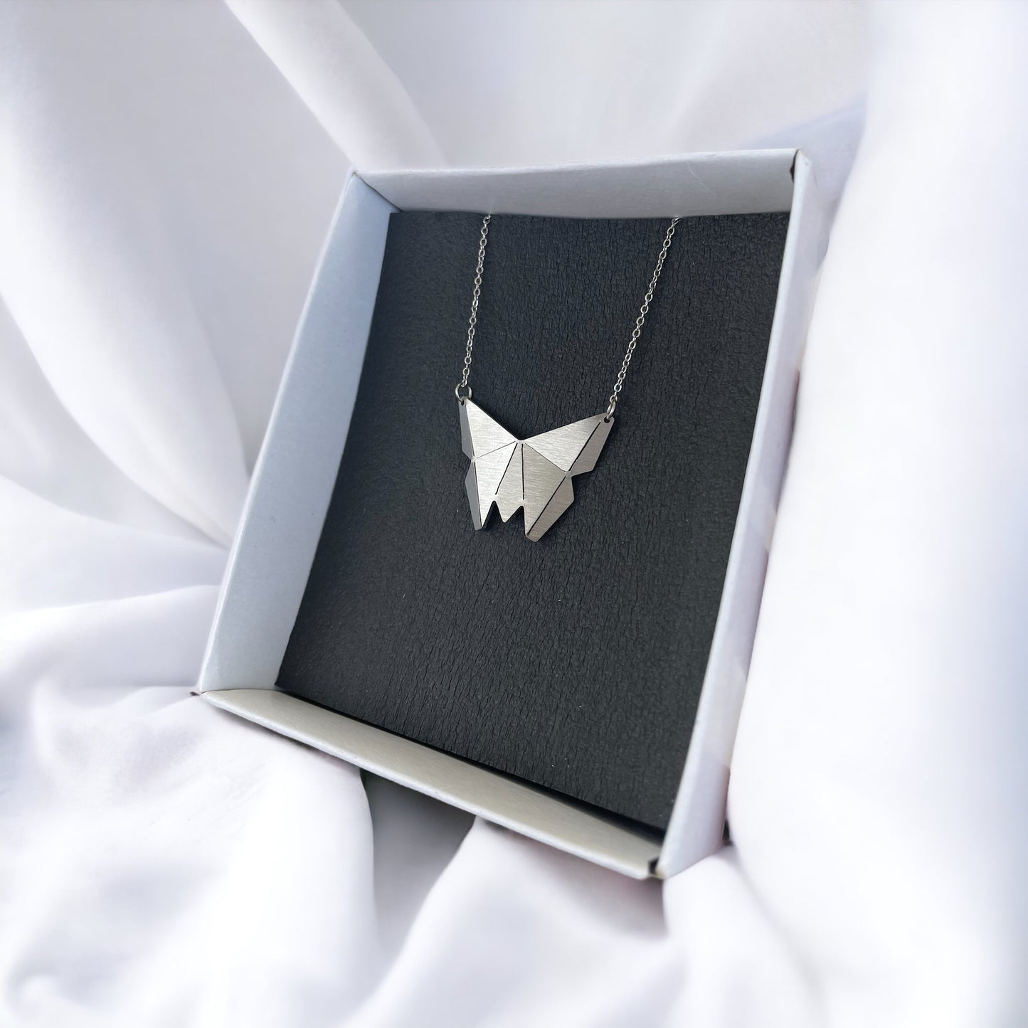 Origami Butterfly Chain Necklace