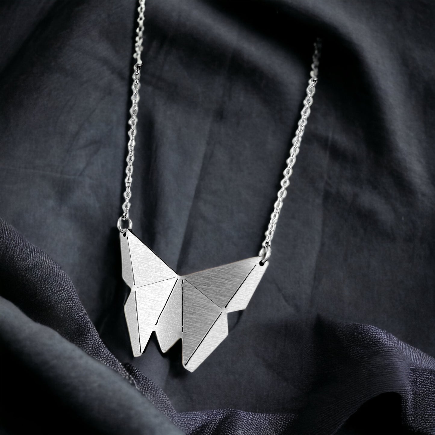 Origami Butterfly Chain Necklace