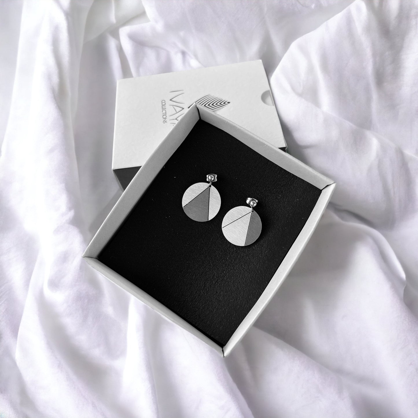 Origami Circle Earrings