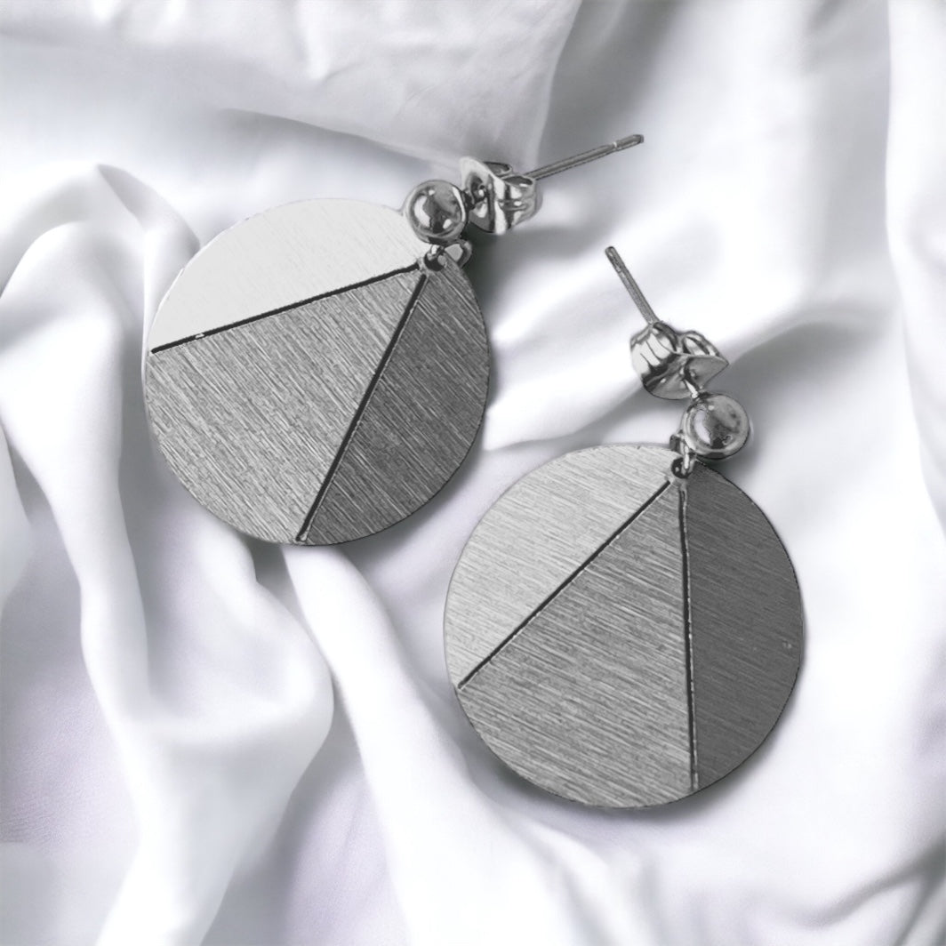 Origami Circle Earrings