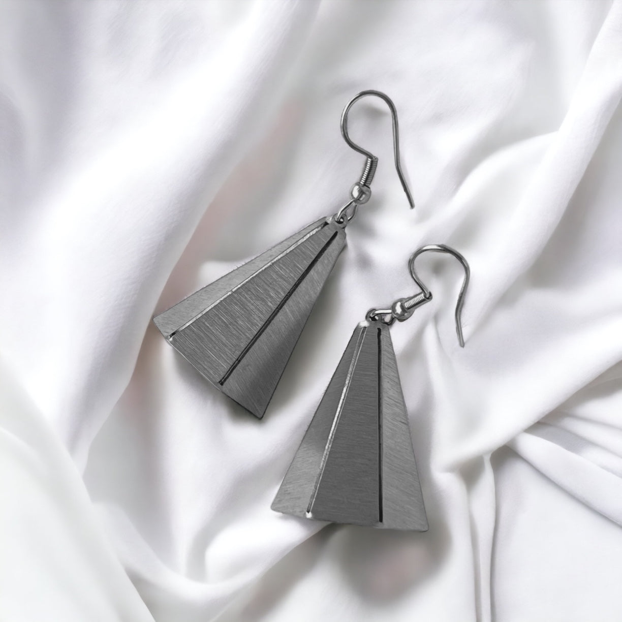 Origami Pyramid Earrings
