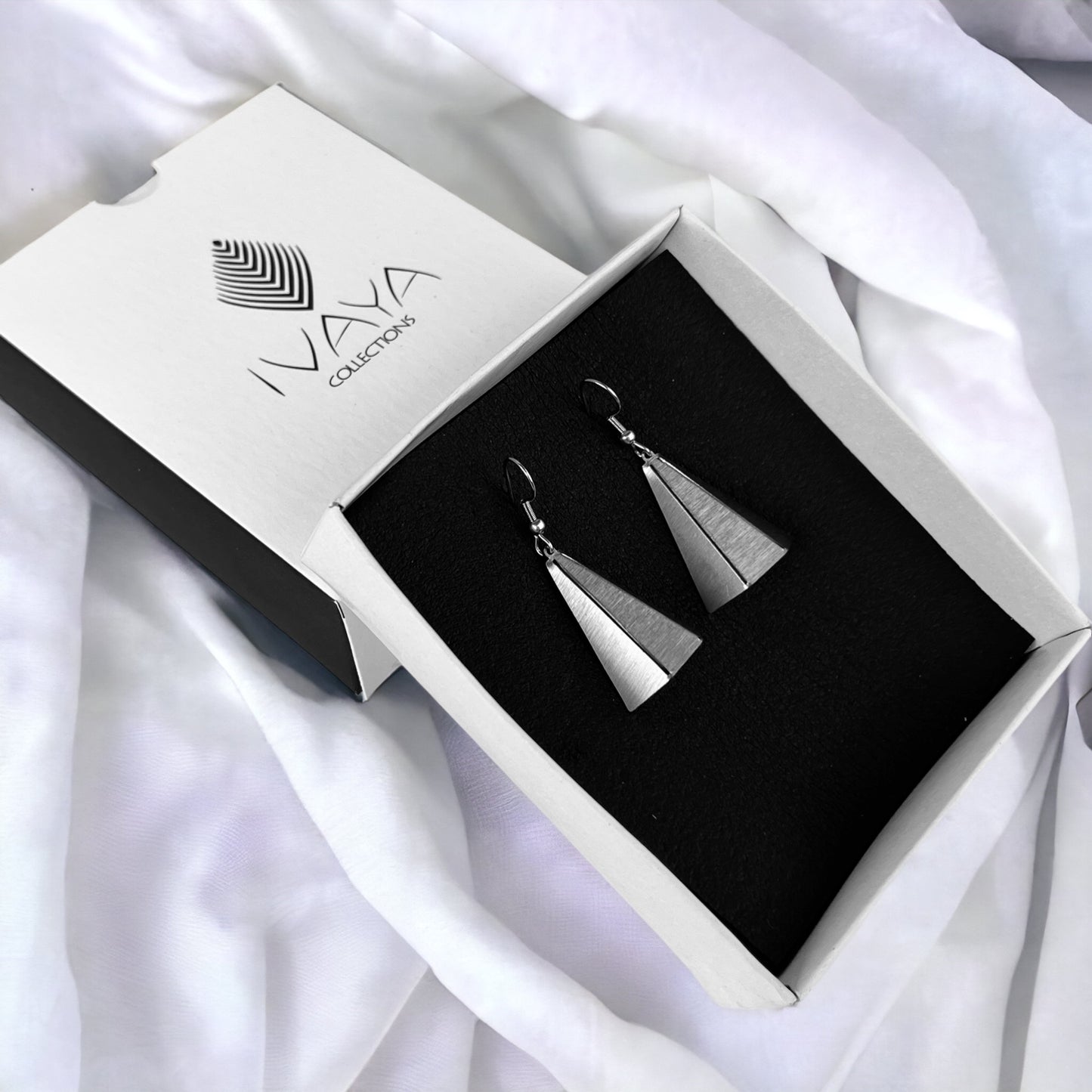 Origami Pyramid Earrings
