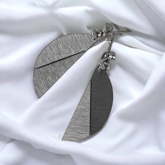 Σκουλαρίκια Origami Half Circle