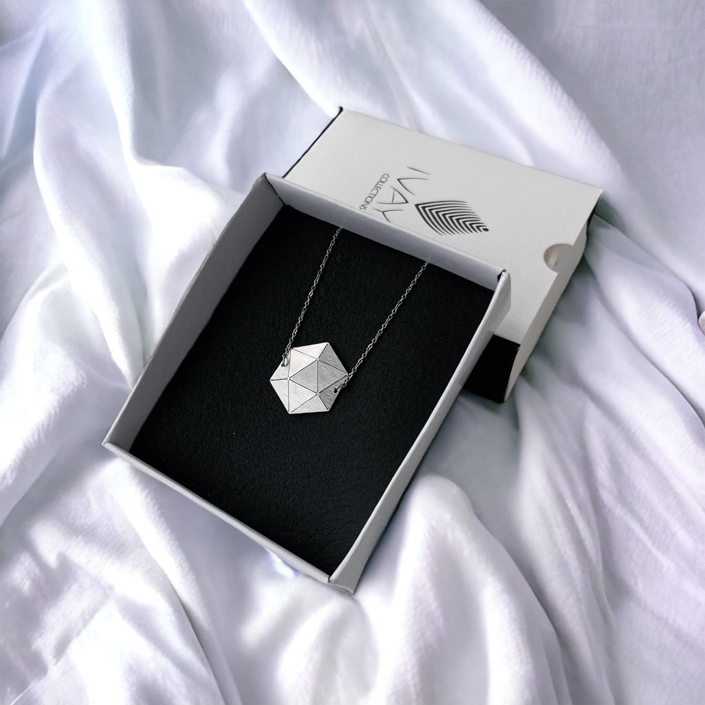 Origami Polygon Chain Necklace