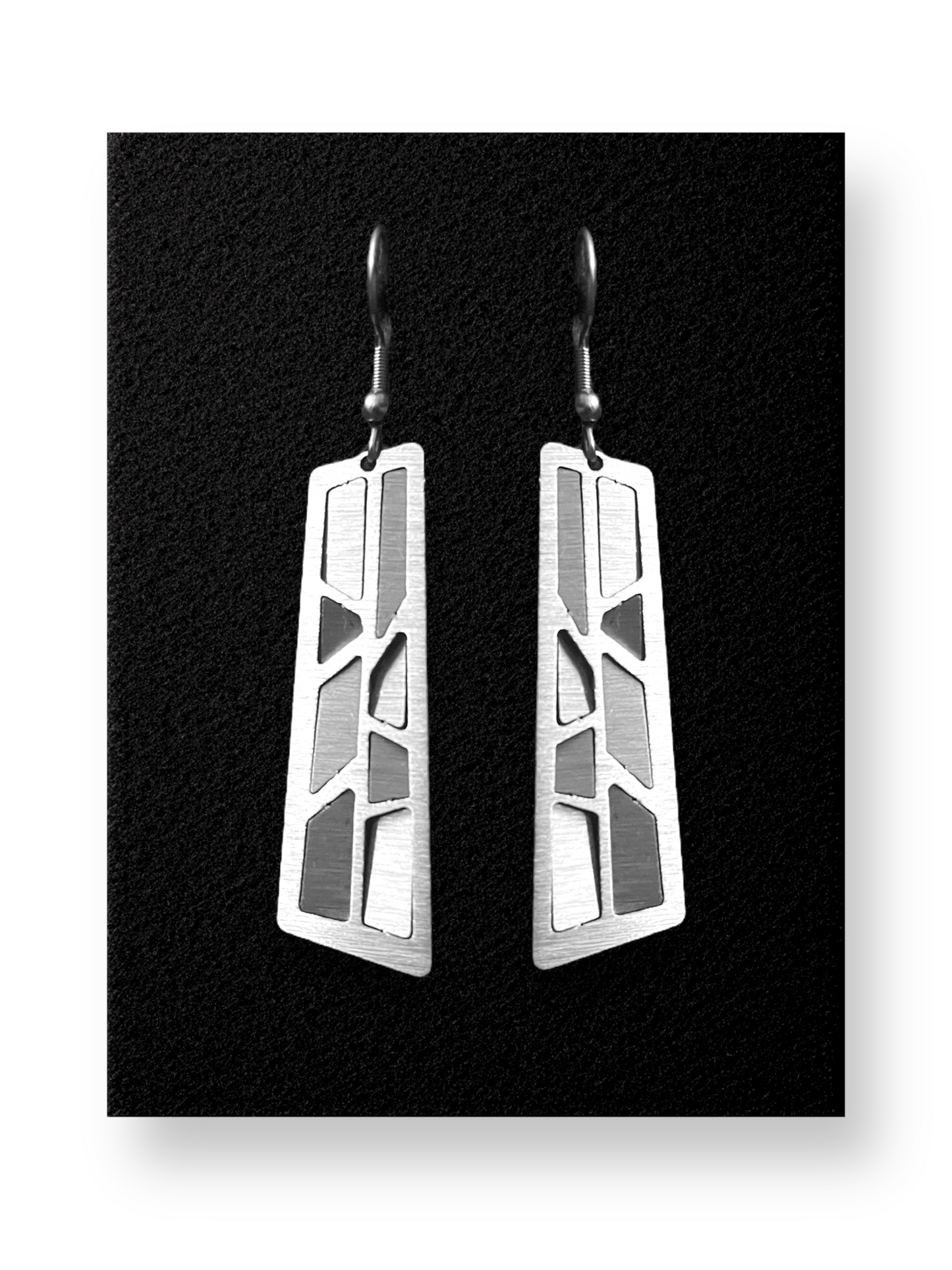 Mosaic Asymetric Rectangles Earrings