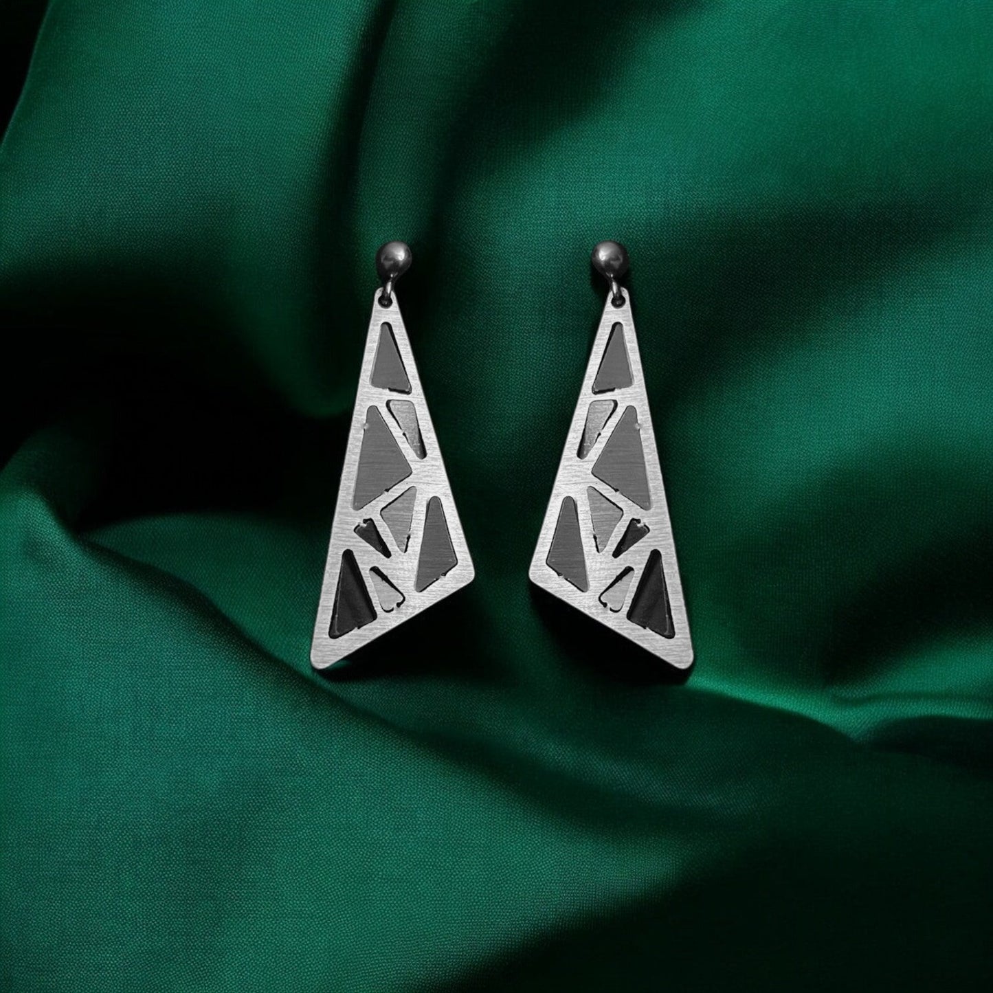 Σκουλαρίκια Mosaic Assymetric Triangles wholesale