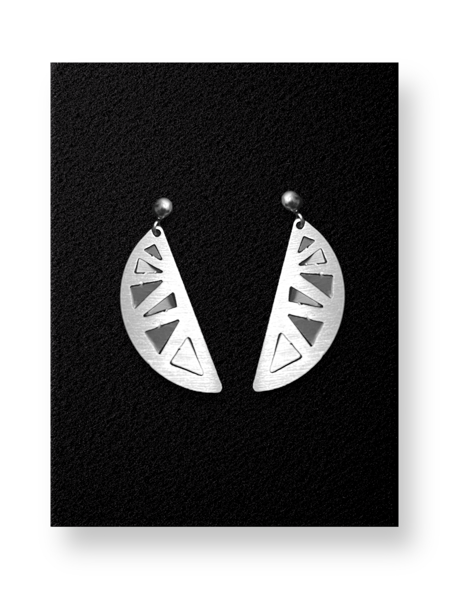 Mosaic Half Circle Earrings