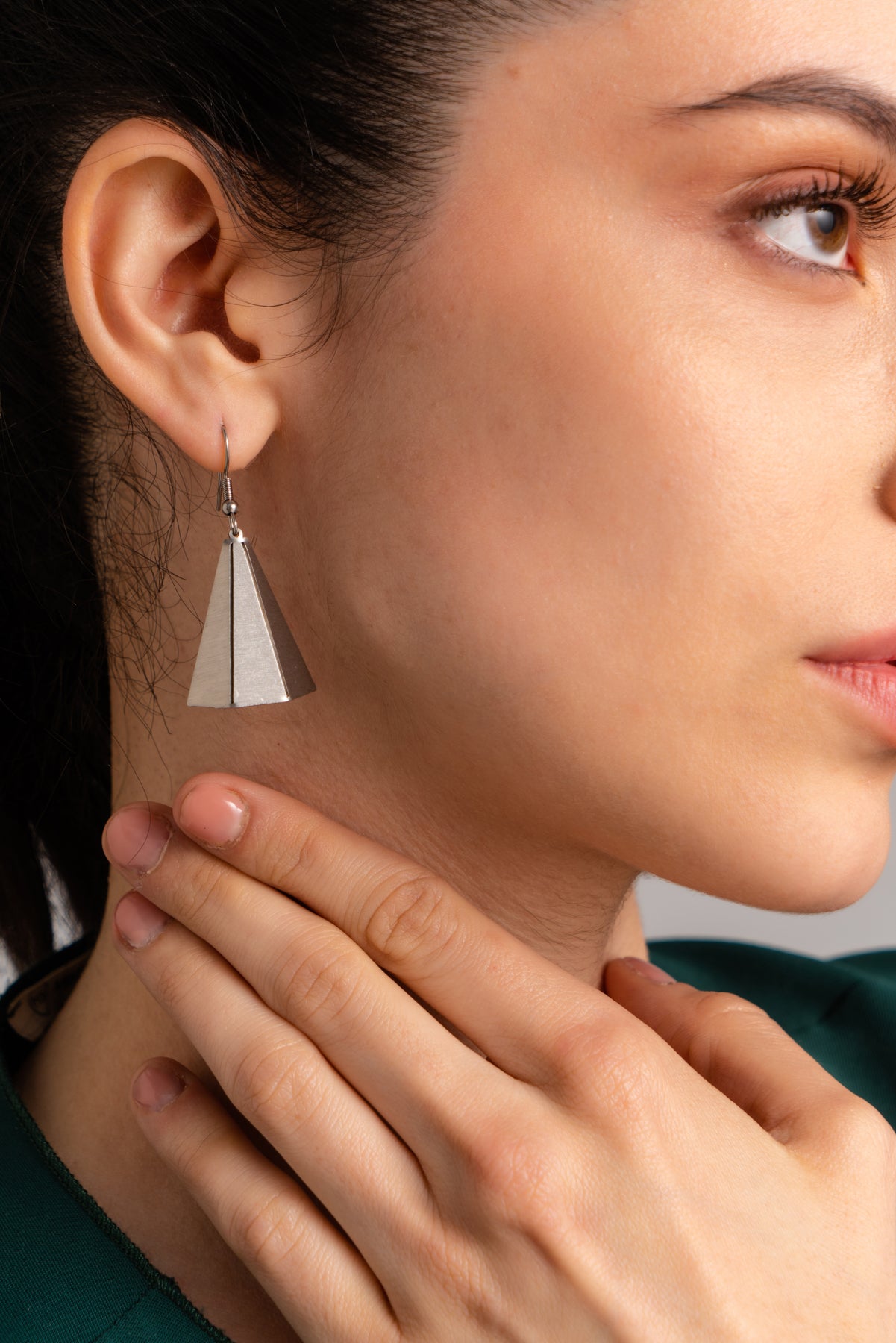 Origami Pyramid Earrings