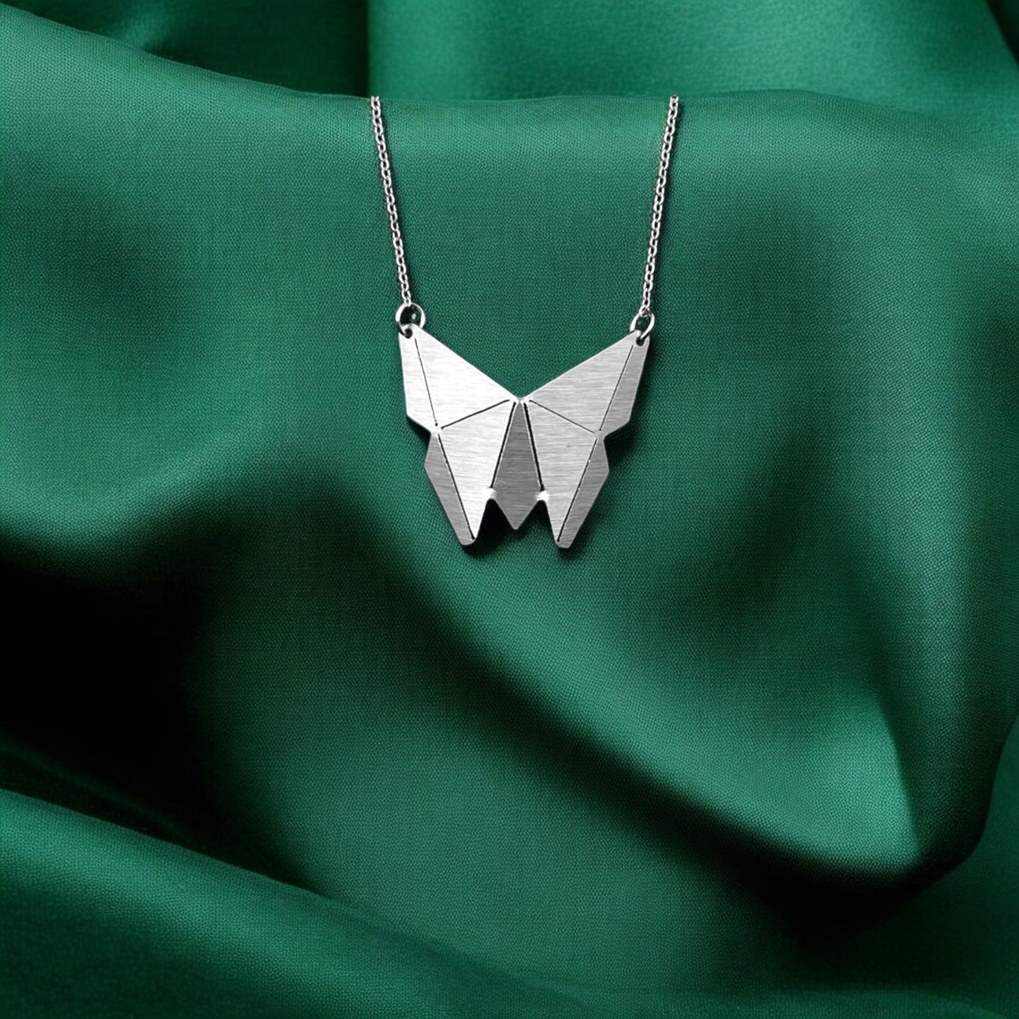 Origami Butterfly Chain Necklace