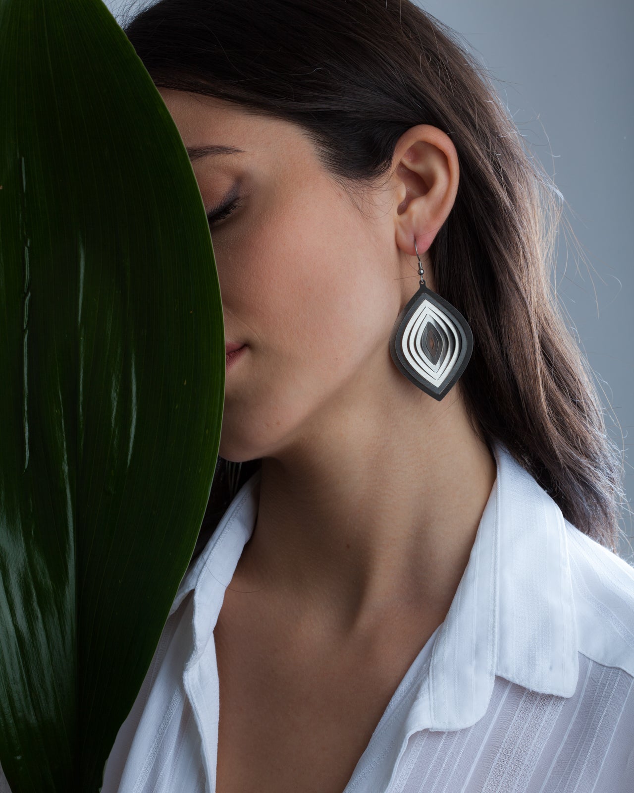 Illusion Leaf Earrings